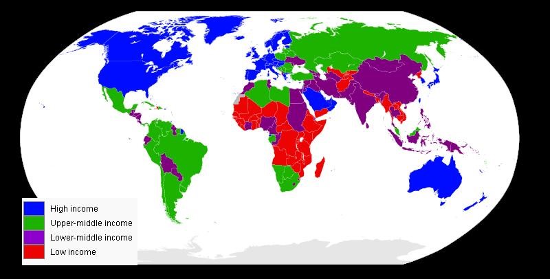 Iq по странам карта